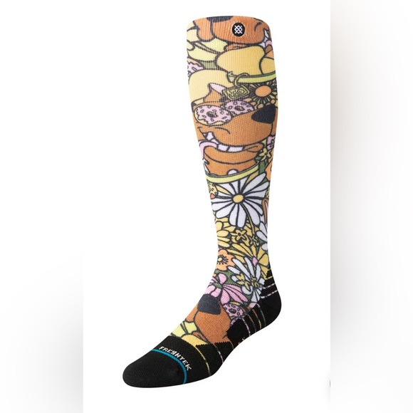 STANCE X Scooby-Doo Snackin Scoobs Floral Crew Casual Socks Men's SZ L 9-13 - Picture 11 of 11
